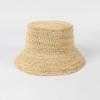 Sommer Natürliche Raffia Sonnenhüte für Damen Handgefertigt Gewebte Sonnenschutz Eimerhüte Breiter Rand Fischerhüte Faltbar Seaside Strandhut