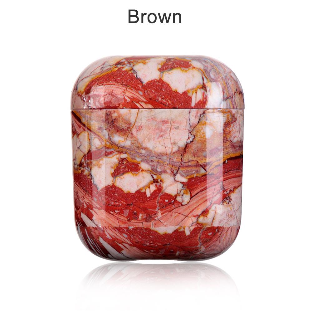 Fashion Charging Box Dust Guard Hard PC Protective Case Cover Bag Shell Marble Stone