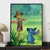 Disney Stitch and Scarecrow diamond art painting kit 5D handmade diy diamond painting, home wall decoration