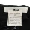 Rene Made in Japan Wool Blend Midi length skirt 36 black Women Used
