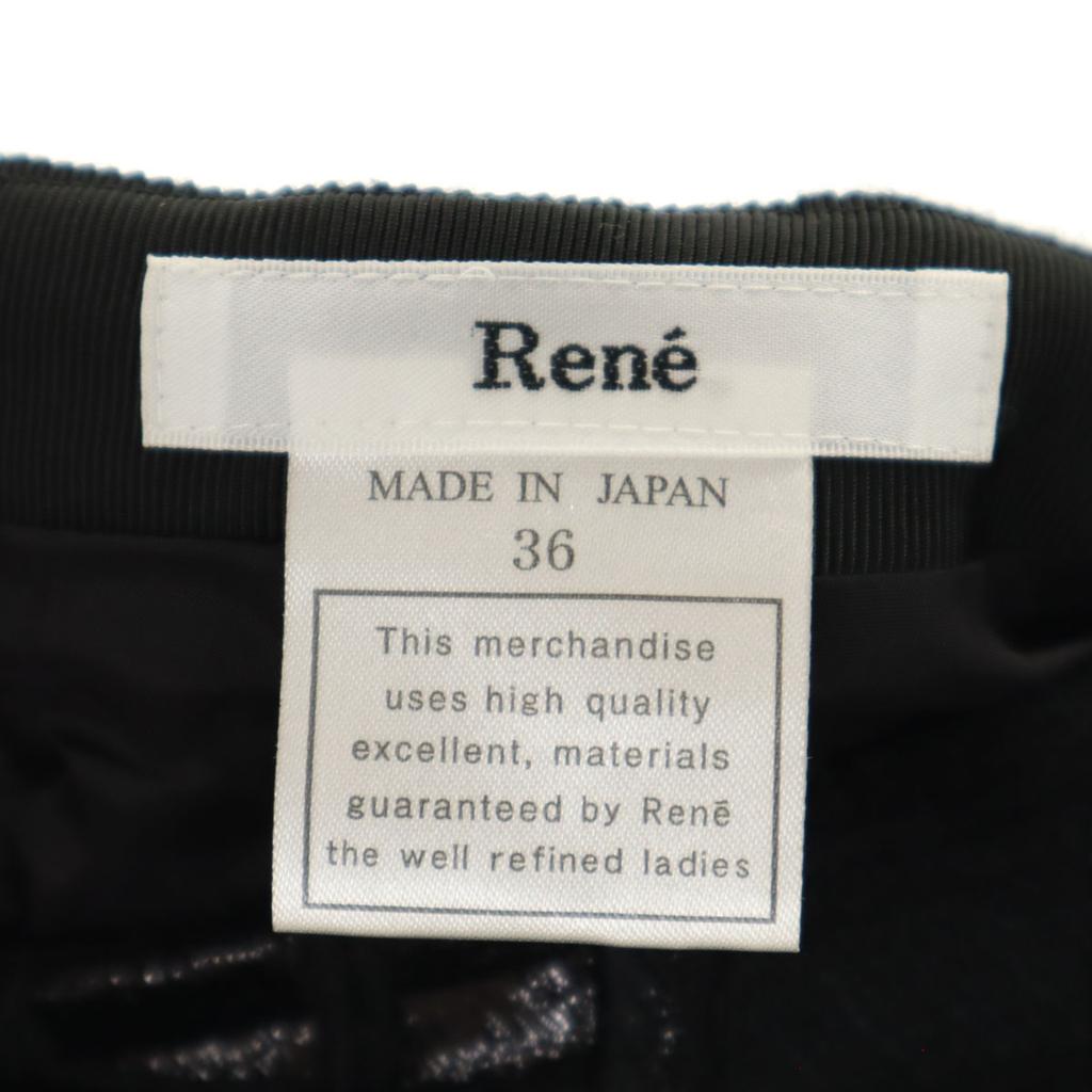 Rene Made in Japan Wool Blend Midi length skirt 36 black Women Used