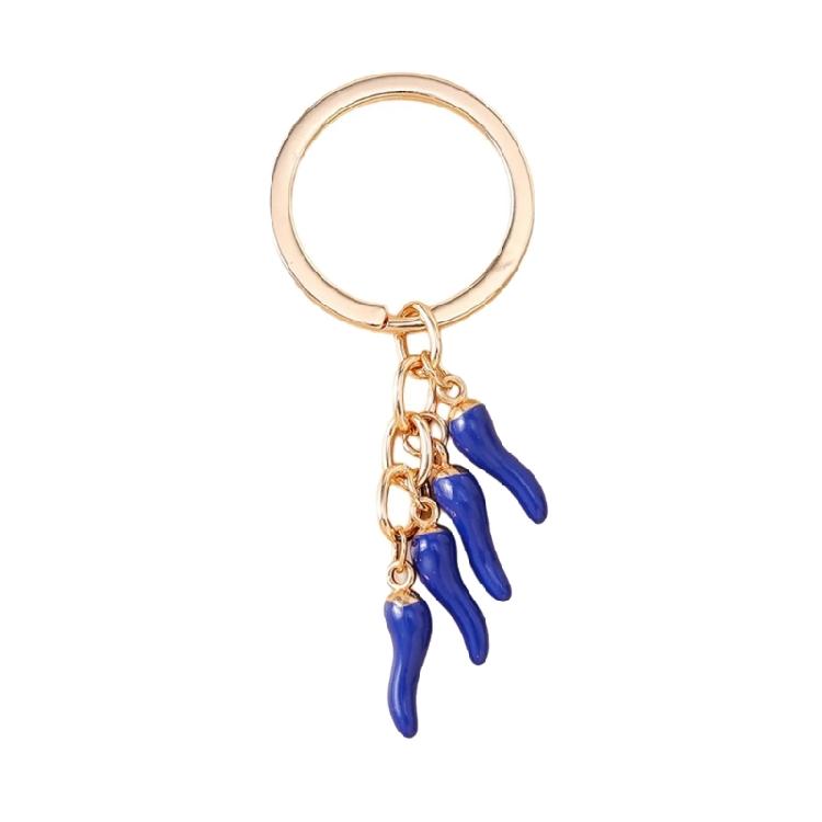Portachiavi Creativo a Forma di Peperoncino Anello Portachiavi in Lega Accessorio Decorativo Portafoglio Auto Ciondolo da Appendere per Borse Regali