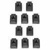 10 Peças Porcas para Fenda T Acabamento Óxido Negro Rosca M10 Porcas de Fixação para Máquinas para Fendas T em Mesas de Máquinas-Ferramenta M10