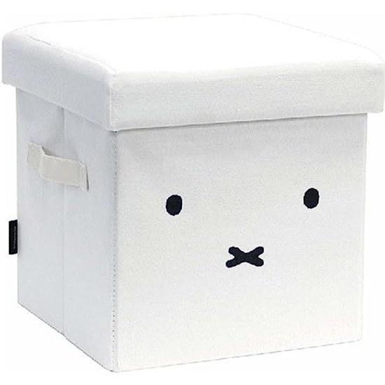Okato Miffy storage chair stool 16.5L white handle width 28.5depth 28.5height 29cm