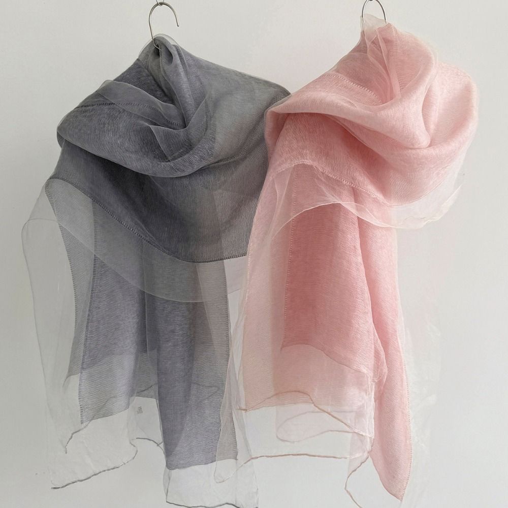 Long Warm Shawl Mesh Hijab Scarf Soft Silk Scarf Spring
