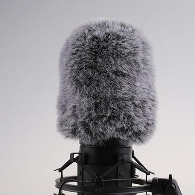 Universal Microphone Outdoor Artificial Furry Windscreen Fur Windshield Wind Muff for AT2020 Condenser Microphone X3UF