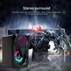 1 Pair USB Wired Computer Speakers Bass Stereo Subwoofer Colorful LED Light Laptop Smartphones MP3 Desktop Speaker