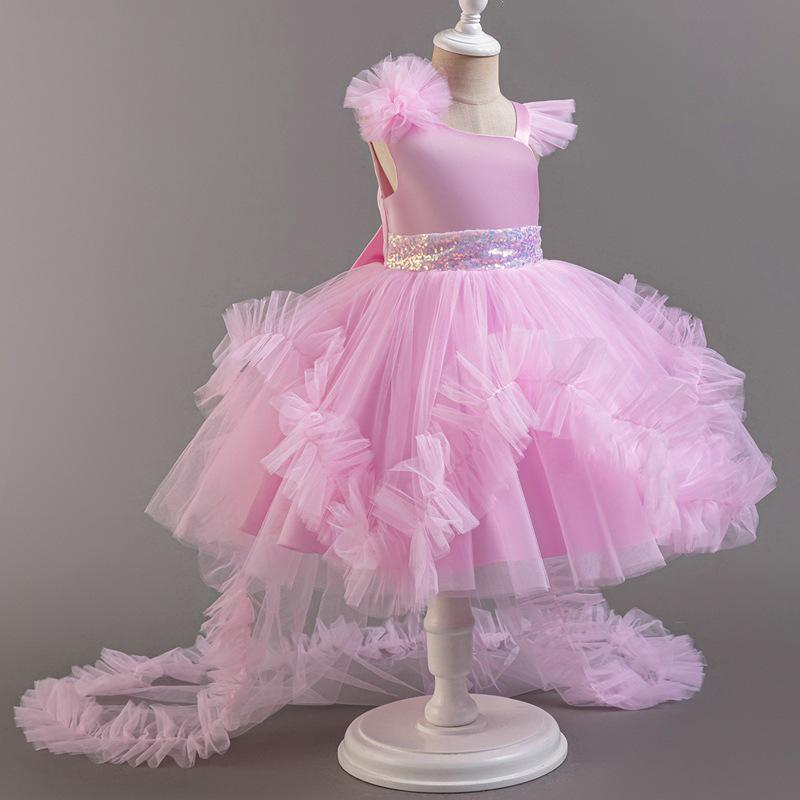 Netz-Tüll-Abendkleid für Mädchen zum Geburtstag