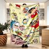 Crayon Shin Print Blanket - Soft & Comfortable, for Bedroom, Travel, Sofa, Home Decoration - Birthday Christmas Gift for Friend