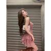 2026 Sweet Hot Girl Suit Women's Summer Sexy Slim Fit Camisole Top High Waist Mini Skirt Two Piece Set Fashion Female Clothes