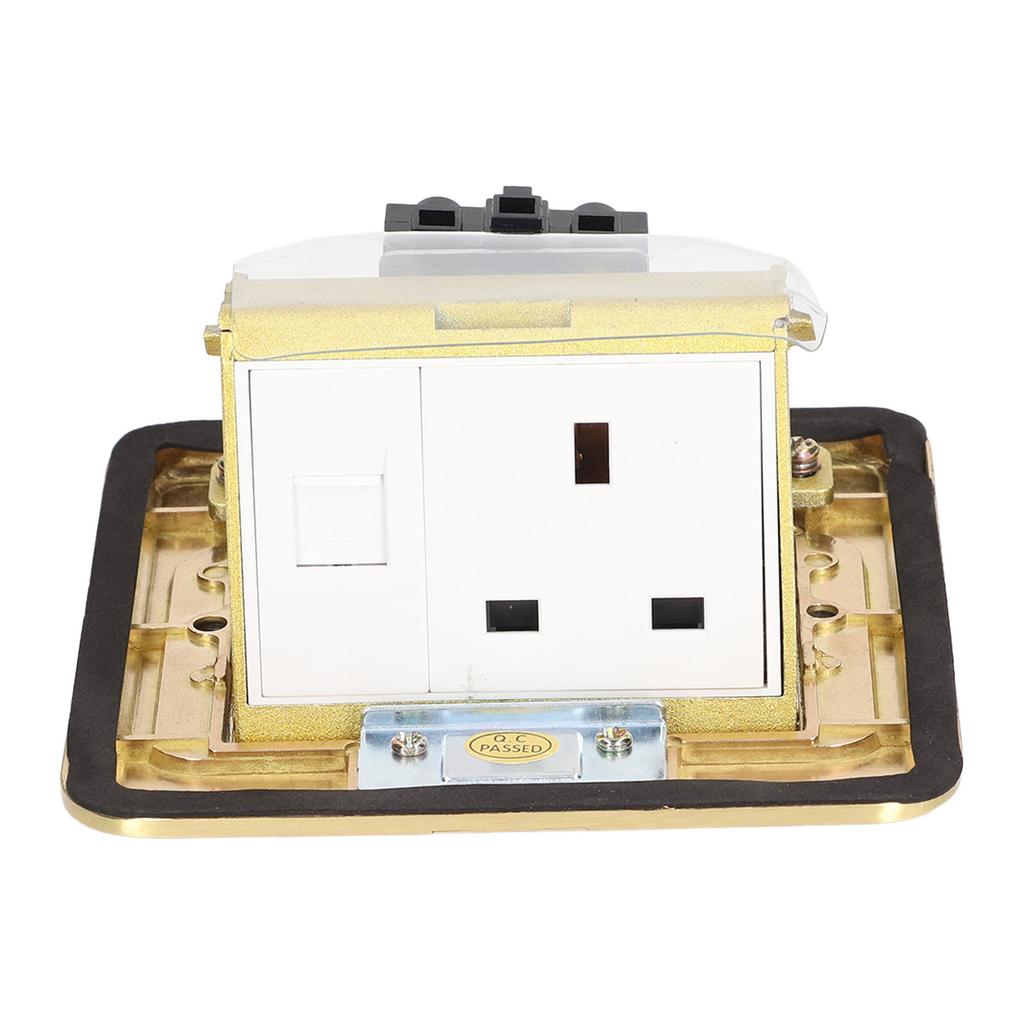 Pop Up Socket Table Power Outlet Receptacle UK Standard with Network Interface 250V