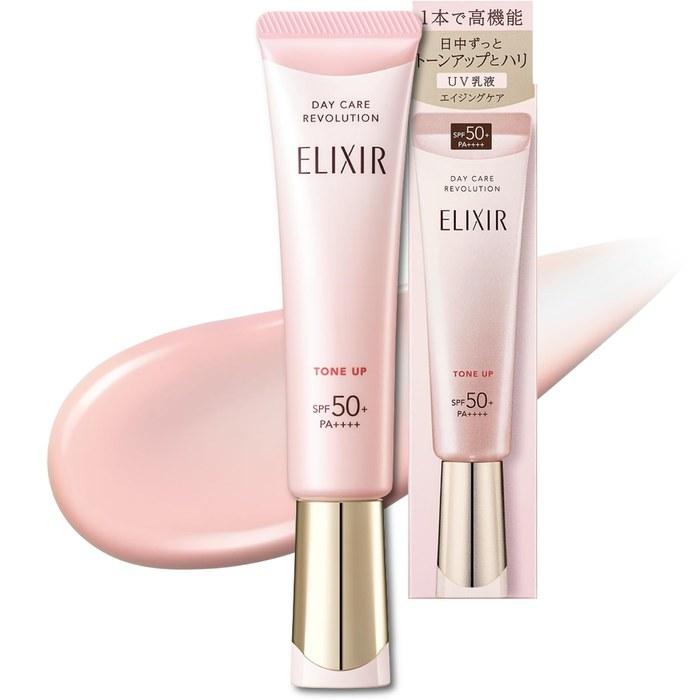 Elixir UV Milk Day Care Revolution Tone Up SP+ Aa Baby Pink 35g SPF50+ PA++++
