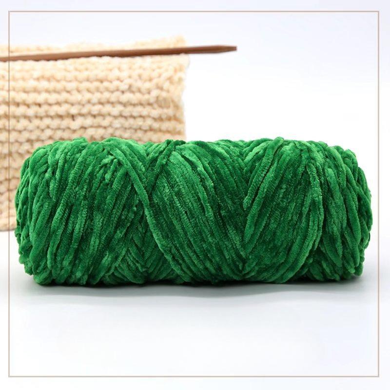500g Chenille Soft Velvet Yarn Cotton Wool Yarn Crochet Yarn DIY Handmade Scarf Sweater Coat Blankets for Knitting Crafts