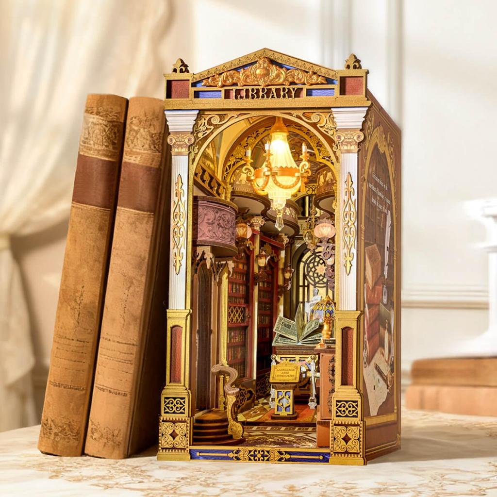 ROBOTIME Rolife 3D puzzle Library of Wonders DIY Book Nook TGB16