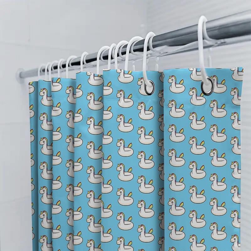 Bathroom Shower Curtain Set Waterproof Farmhouse Animal Pattern Fabric Decor Vintage Rustic Farm Home Decor Shower Curtain