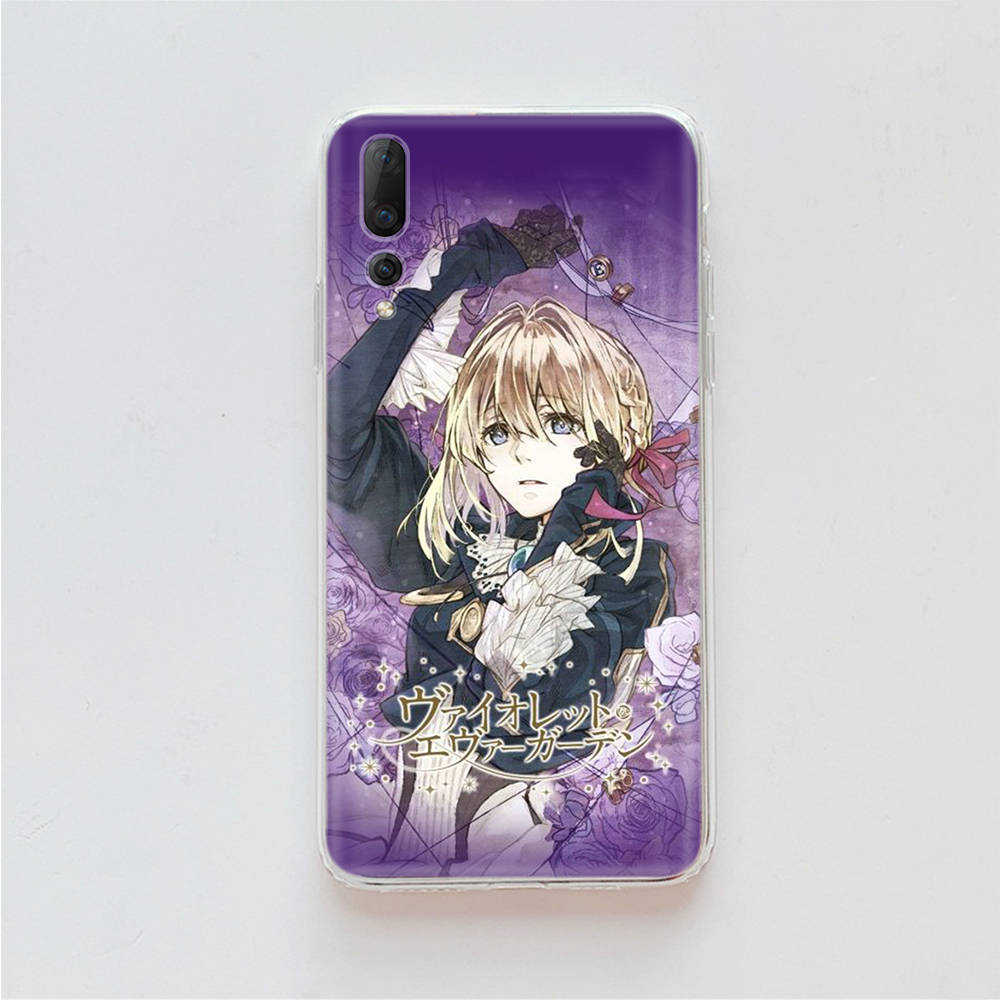 

Чехол из ТПУ Violet Evergarden для iPhone XR 7 8 14 15 11 12 13 X XS Pro Max Xiaomi Redmi 13C Note 9 Samsung A22 S23 S24 Ultra Plus VIVO VIVO Y31 2021 кожа буйвола