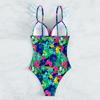 2024 Sexy Printed Floral Ruffle Push Up One Piece Swimsuit Women Trikini Swimming Suit for Women Swimwear Plus Size Bathing Suit
