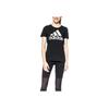 Adidas Front Large Logo Print Breathable Casual Short Sleeve T-Shirt Women T-Shirts Black CV4561
