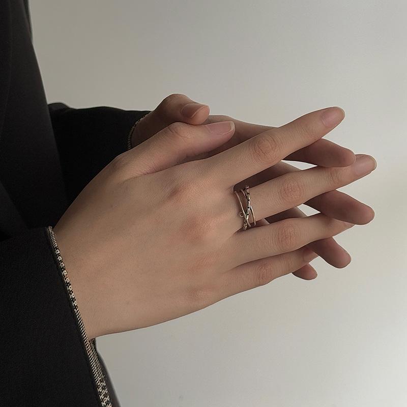 Adjustable Irregular S925 Sterling Silver Ring for Men and Women - Versatile, High-End Style