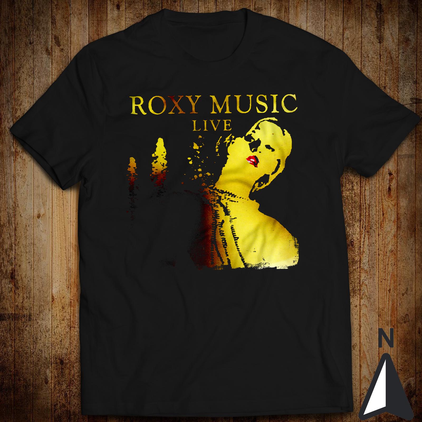 Roxy Music Концертный Альбом Брайан Ферри Грэм Симпсон Энди Маккей Классическая Футболка Топы Футболка XL