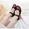 Autumn Elevator Shoes Woman Casual Harajuku Chinese Ethnic Style Canvas Vintage Embroidered Cloth Hanfu Shoes Women Zapatos