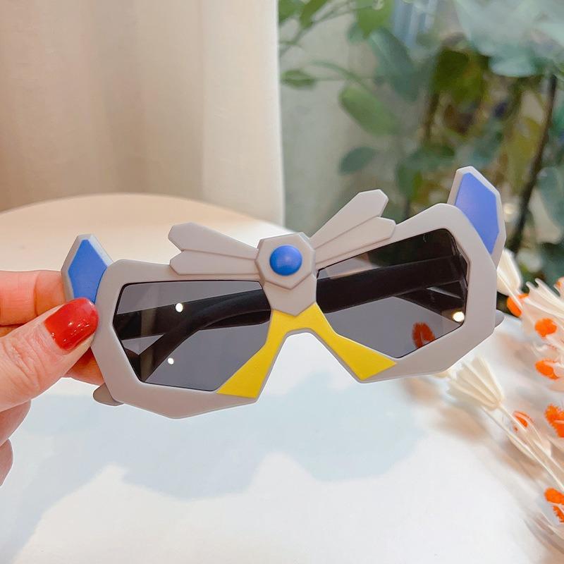 Children'S Sunglasses Cool Handsome Boy Female Cartoon Transformers Sunglasses Baby Funny Toy Sunshade Photo Glasses