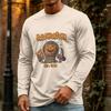 Men's Halloween Long Sleeve Neck Casual Pullover T-Shirt for Party and Holiday