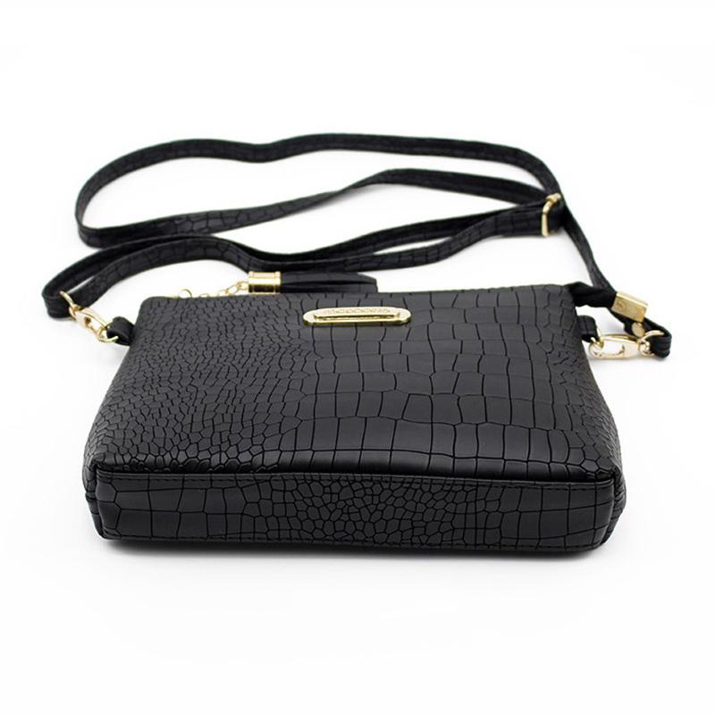 Fashion Alligator Pattern Torby listonoszki dla kobiet Torebka ze skóry PU Mała torebka na telefon Pakiet Crossbody
