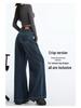 Women's High Waist Petite Wide Leg Jeans - Floor Length, Straight & Loose for Spring/Autumn 2026