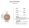 Lu District Hello Kitty Full Diamond Round Pendant Necklace - Luxury Style Women's Choker