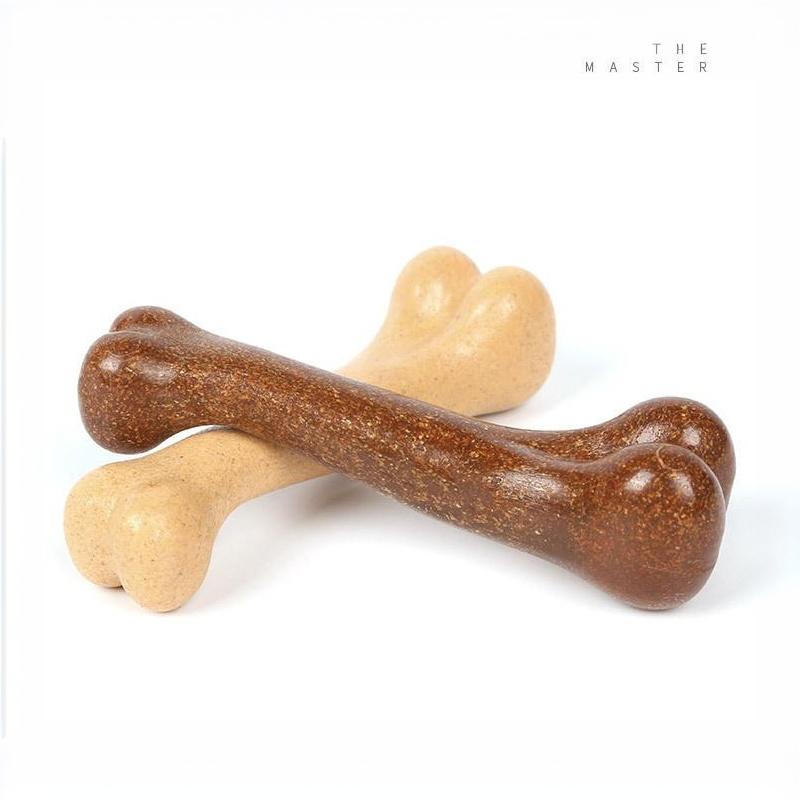 Dog Bone Chew Toys Indestructible Natural Non-Toxic Anti Bite Portable Toys for Indoor Outdoor Use