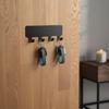 1/2pcs 4 Hooks Wall Mounted Rack No Punching Multi-functional Storage Hooks Self Adhesive Key Holder Home Organization