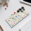 For Samsung Galaxy S25 Ultra Case Colorful Flower Branches Pattern Printing Straight Edge TPU Phone Back Cover