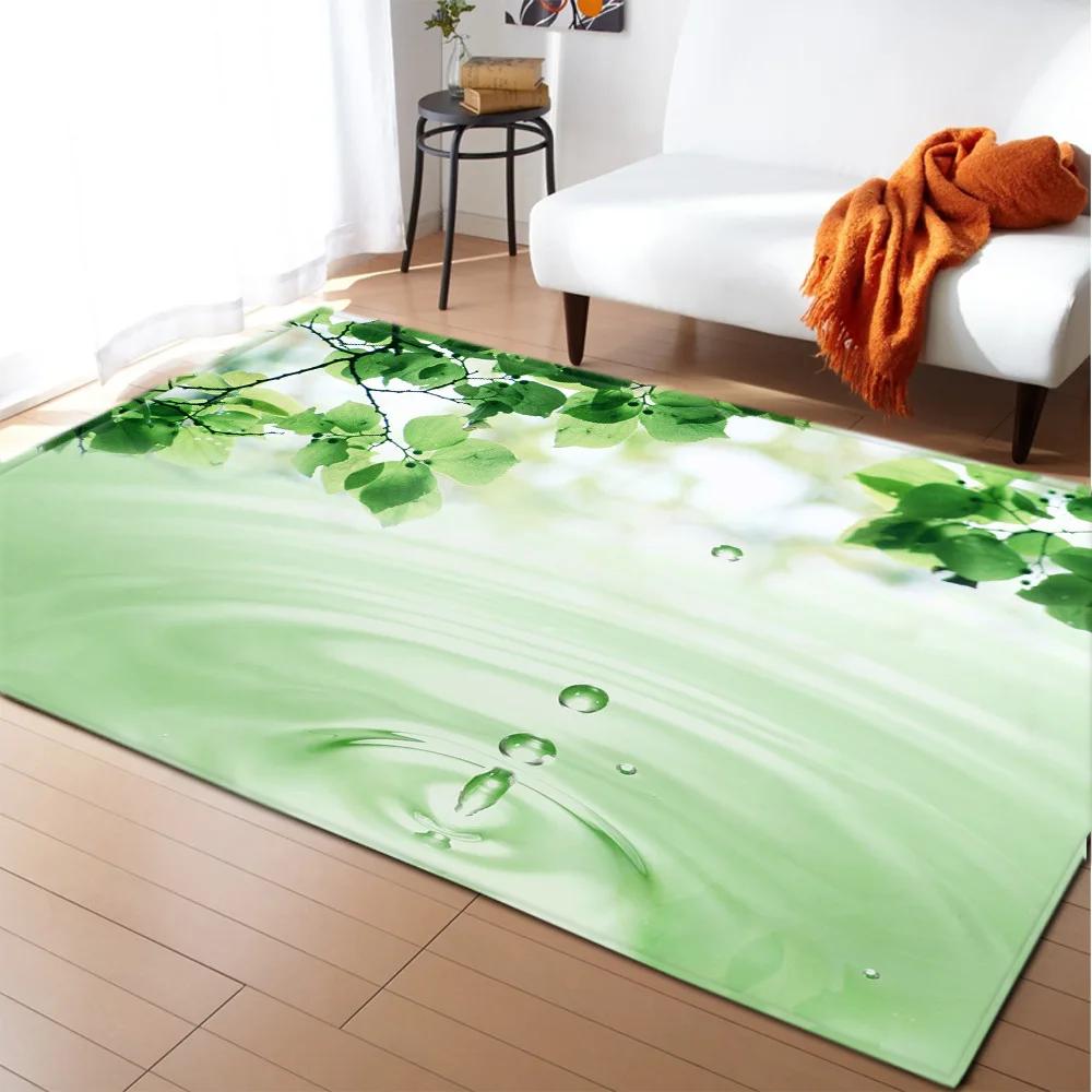 3D Print Poppies Flower Carpet Natural Scenery Floor Mat Sunlight Landscape Home Entrance Door Mat Living Room Rugs Bathroom Mat