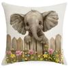 Spring Farm Animal Cow Rabbit Dog Pillowcase Home Decoration Balcony Cushion Decoration Pastoral