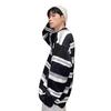 Men's Striped Knit Sweater – Autumn/Winter Round Neck Loose Fit Long Sleeve T-Shirt Hoodie