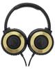 Casque portable BGD Solid Bass avec Audio-Technica ATH-WS550 Noir Profond Doré Bass,