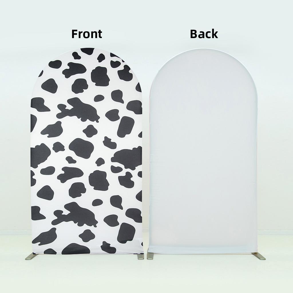 Arch Backdrop Chiara Arch Stand Covers Stretchy Spandex Fabric Cow Pattern Background for Birthday Baby Shower Party Decoration
