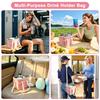 Waterproof Four-Cup Drink Carrier Drink Carrier Tote Bag Multi Compartments For Coffee Takeout Picnics Travel Use