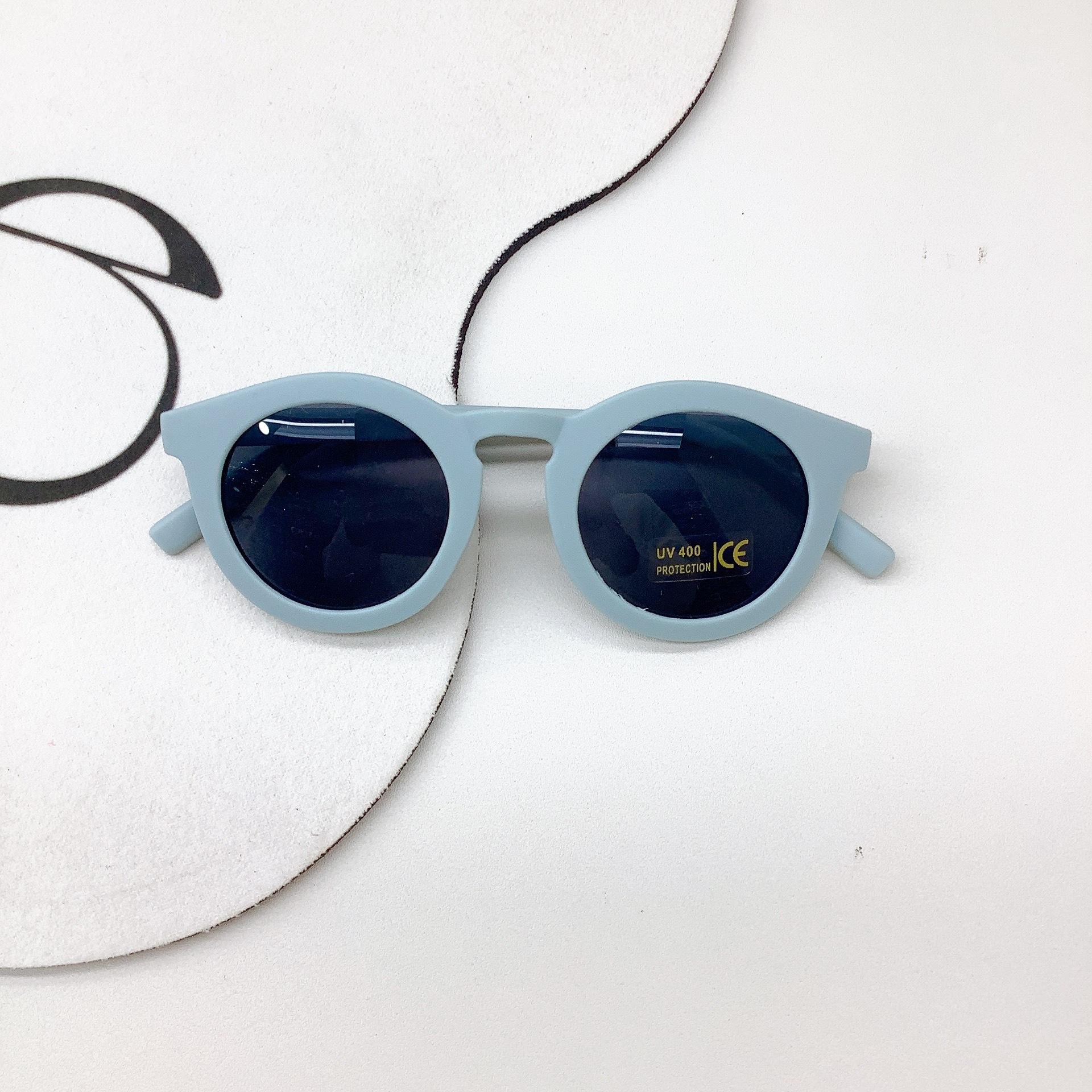 

Детские солнцезащитные очки в винтажной круглой оправе, модные солнцезащитные очки для мальчиков и девочек, матовые детские солнцезащитные очки с защитой от ультрафиолета