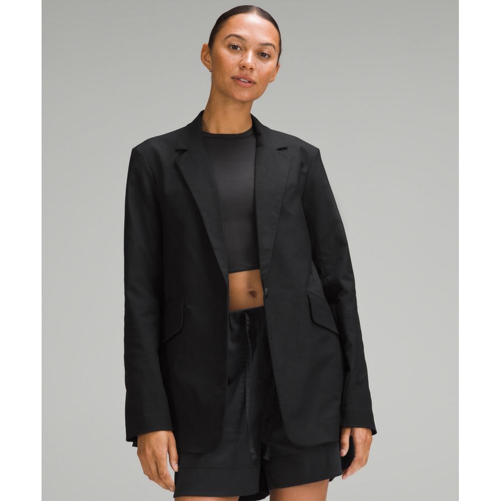 

Lululemon Relaxed Fit Twill Blazer Black XS