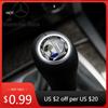 Hot Car Sticker Car Gear Shifter Head Knob Badge Sticker Metal Decal Decoration For Mercedes Benz AMG W204 W205 W203 W211 W212 W