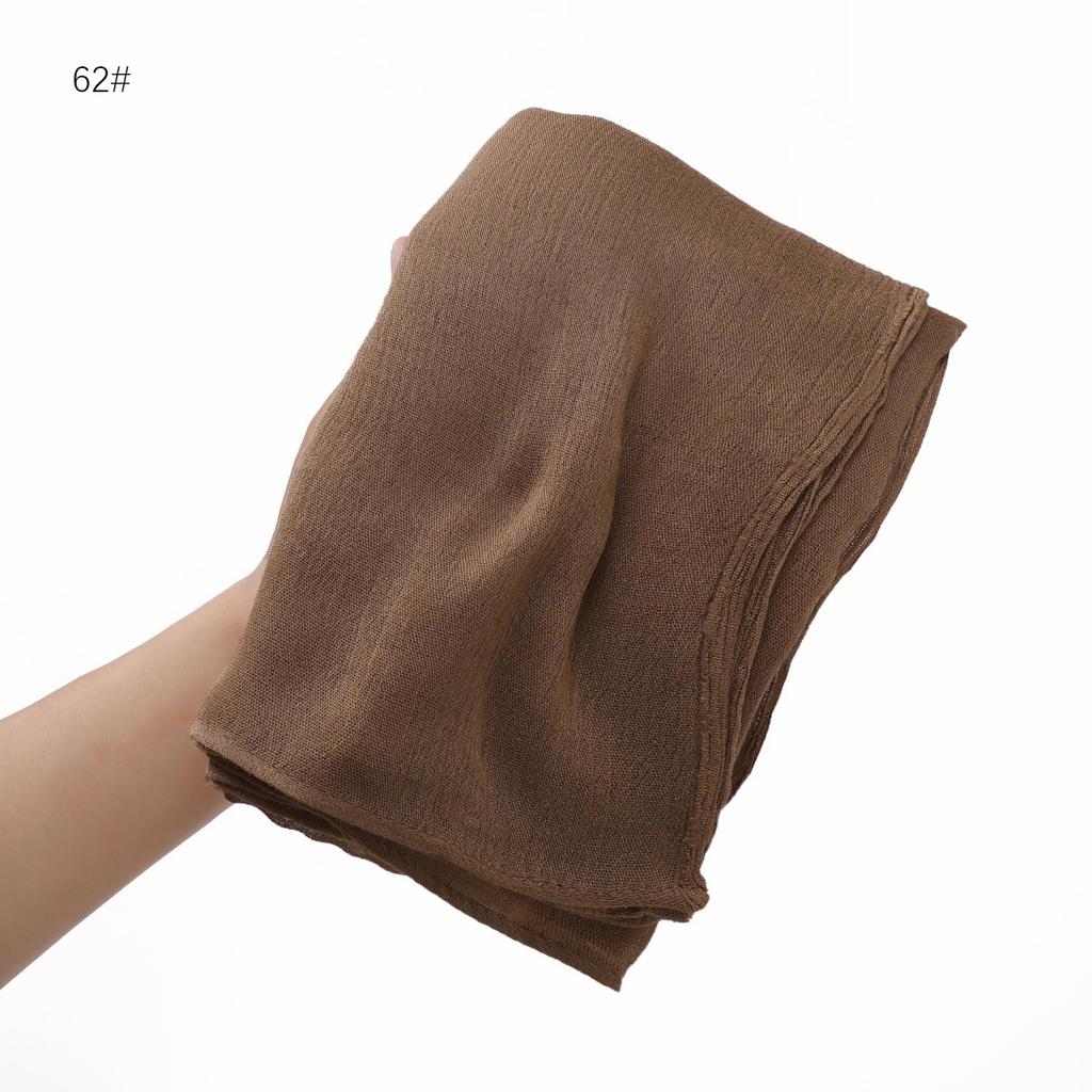 Foulard Hijab en coton rayonne uni uni pour femme, grande taille, châles et enveloppes de haute qualité, bandeau musulman, turban islamique