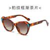 Cat'S Eye Large Frame Sunglasses Personalized Women'S Sunglasses High-End Catwalk Sunglasses