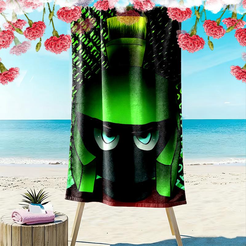 Marvin Martian DJ Funk beach towel Portable for travel soft quick-drying swim towel Outdoor pool towel seaside beach beach towel