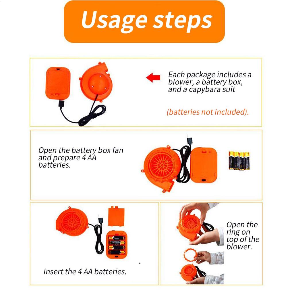 Inflatable Costume Adult Halloween Inflatable Capybara Suit Ride On Fancy Suit Cosplay Accessories for Girls Men Women Boys