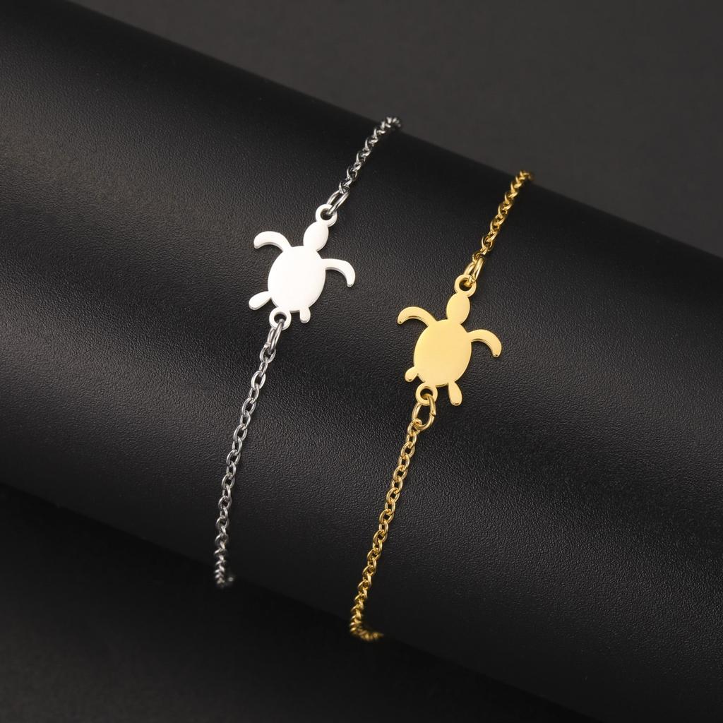 Cazador Animal Turtle Hand Bracelet for Women Stainless Steel Jewelry Beads Chain Bracelet Cute Birthday Gift Trend 2026 New
