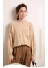 2026 Le Ka Sha Korean Style Mohair Hollow Knit Pullover for Women - Autumn/Winter Fairy Top Sweater