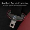 Protezione fibbia cintura di sicurezza interna auto Tappetino in pelle antigraffio per Volvo XC40 XC60 XC70 XC90 V40 V60 V90 S60 S80 S90