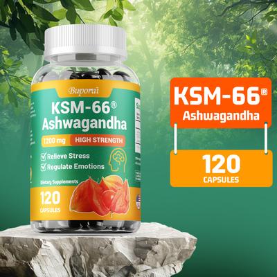 Ashwagandha Kapseln, Ashwagandha Extrakt, Nahrungsergänzungsmittel, Geeignet für Männer und Frauen